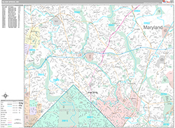 Silver Spring Wall Map Premium Style 2026